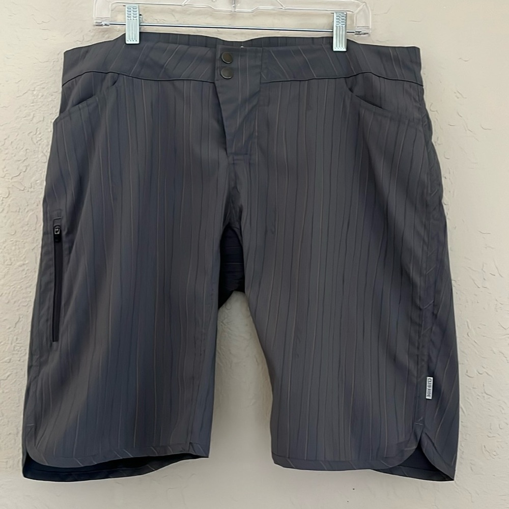 Club Ride Apparel Charcoal Pinstripe Bike Shorts